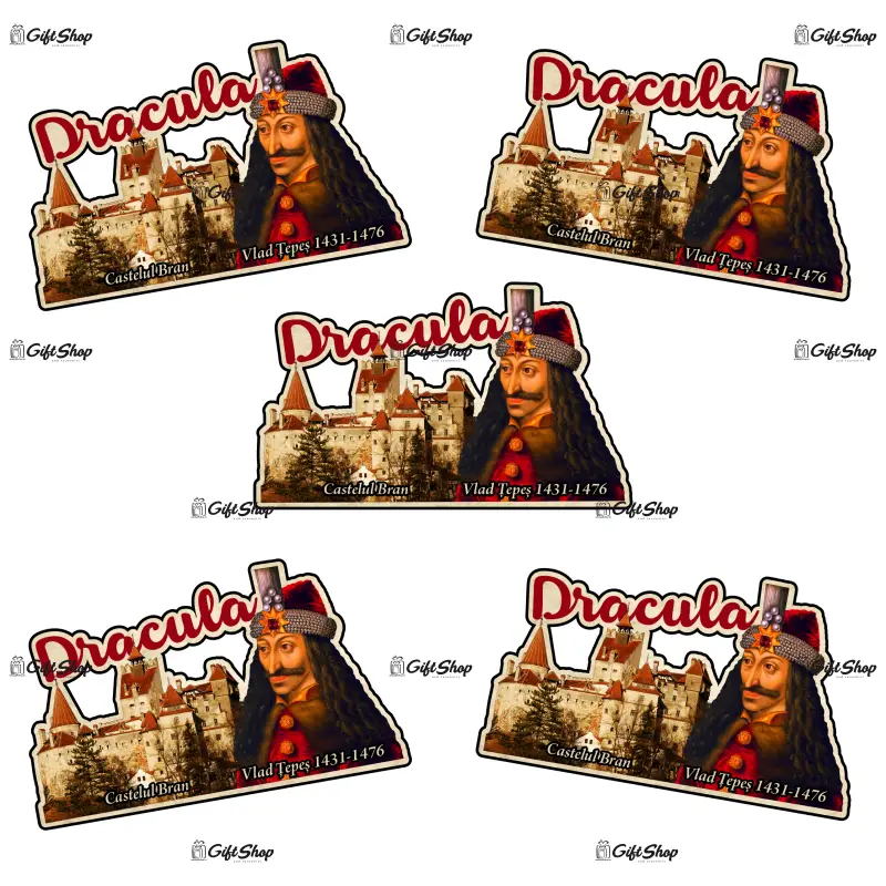 Castelul bran, vlad tepes, romania, magnet frigider mgs141
